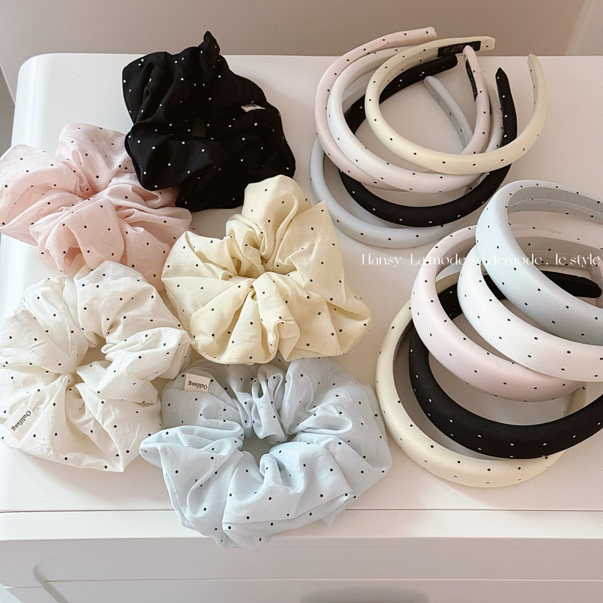 韩系细波点发箍女高级感简约气质头箍发卡日常百搭温柔发饰新款