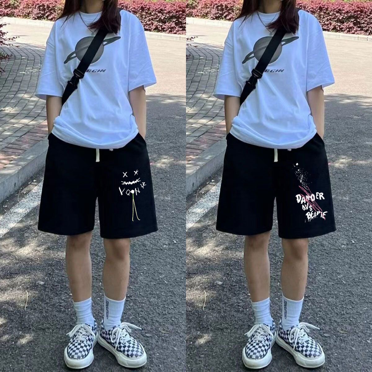 运动短裤女夏季薄款宽松高腰显瘦大码裤装