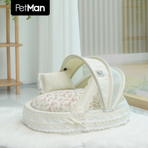 PetMan洛可可摇篮法式重工蕾丝