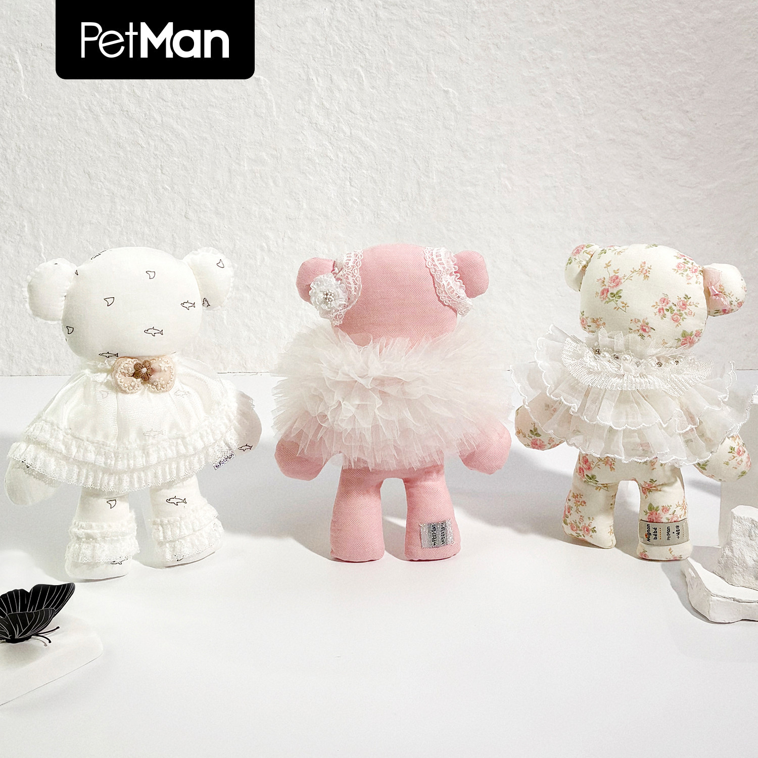 PetMan狗狗玩具陪伴互动小熊公仔西高地雪纳瑞自嗨解闷原创设计