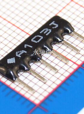 直插排阻 6脚 A103G 10K6A103J RP6 A06-103G