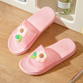 拖鞋 百搭防滑轻便花朵沙滩速干女拖鞋 女厚底居家浴室夏季 外穿韩版