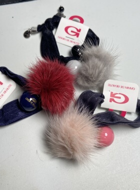 韩国进口正品Aznavour发圈AZ时尚百搭宽边马尾头绳法式高弹力发圈