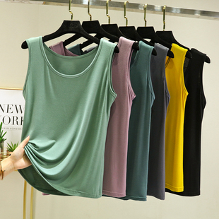 外穿上衣内搭面膜T恤居家睡衣 打底衫 莫代尔大码 吊带背心女夏无袖