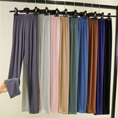 紧身内穿显瘦秋裤 女夏外穿高腰莫代尔黑色打底裤 大码 九分裤 女薄款