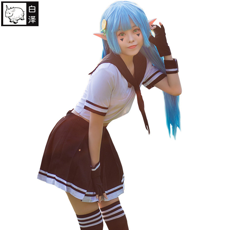 白泽安莉洁cos子play服装套动女装漫制服全柠檬妹二次元vhhcos衣