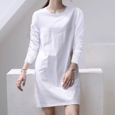 棉95棉春秋薄款中长款百搭