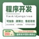 python代编程软件开发定制flask程序代做django计算机程序项目