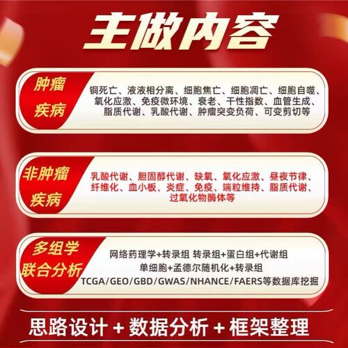 生信分析单细胞分析空间转录组分析TCGA/GEO/KEGG/GBD数据库挖掘