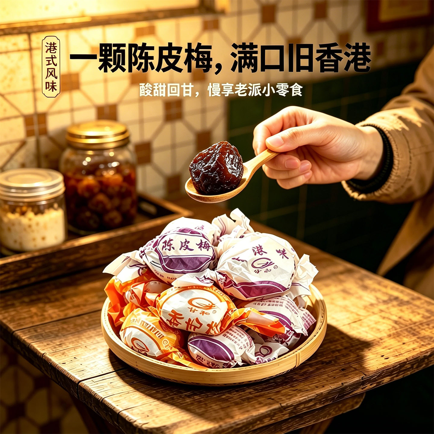 陈皮梅雪花加应子嘉应子梅李子香妃柠檬香港澳门风味广东传统零食