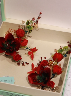 ETE新款非遗手工款绒花侧边新中式晨袍旗袍气质减龄13256