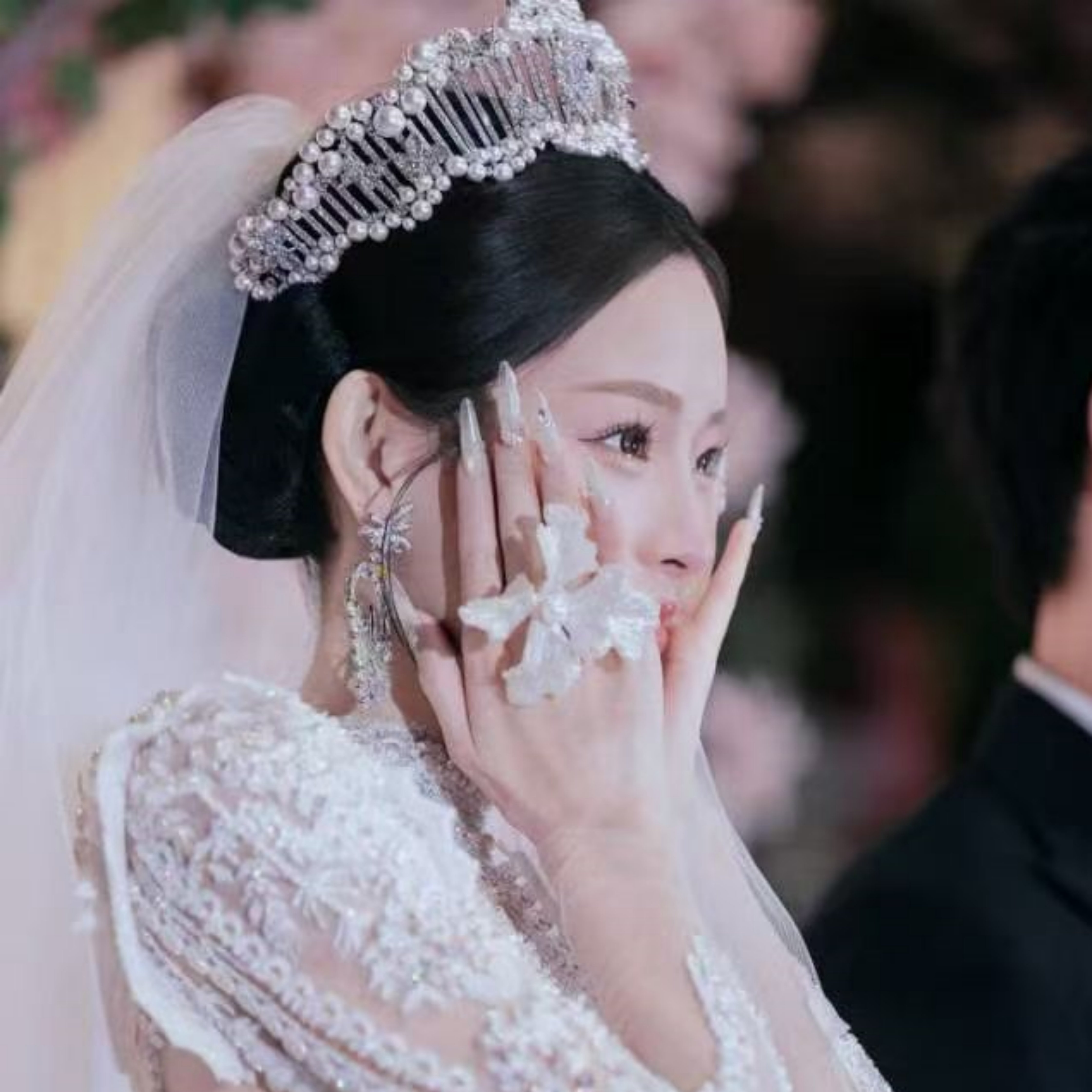 ETE正品新娘珍珠大气奢华皇冠婚纱晚礼服生日配饰18074