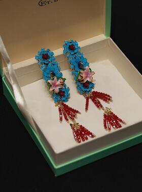 新款个性原创新中式复古流苏发夹汉服秀禾百搭发饰FS1010