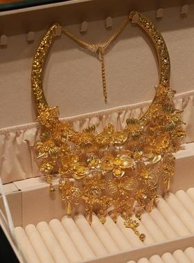 ETE中式复古精致婚礼新娘合金龙凤呈祥传统项圈凤冠项链配饰11974