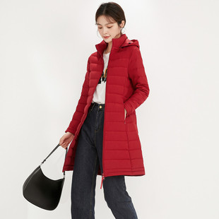 2025年冬新款轻薄白鸭绒排骨女士款羽绒服修身显瘦高级感羽绒外套