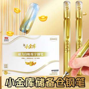 北极光储备仓小金库亮笔杆正姿方杆彩尖换囊墨囊钢笔学生礼物包邮