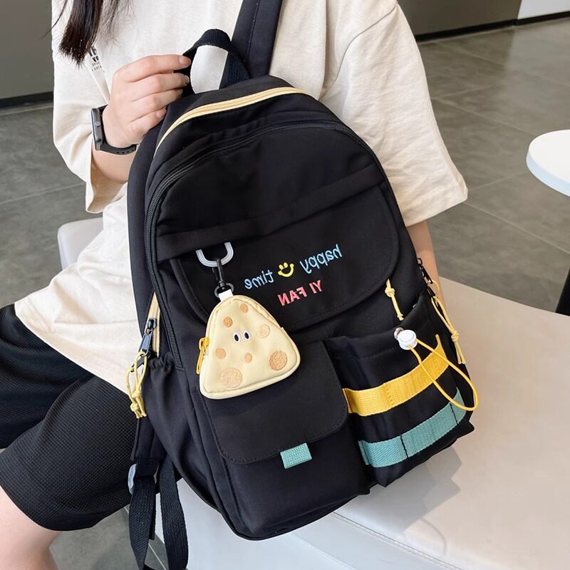 法国ZAMP小众双肩包大容量护脊书包新款中学生初中生少女减负书包