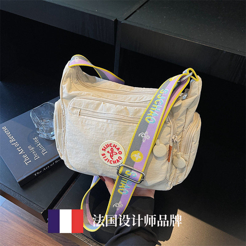 法国GBP 专柜正品尼龙布包包女2026新款斜挎包学生日常收纳单肩包