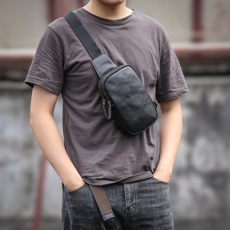 Clean Knоck品牌2026新款胸包男士休闲单肩斜挎包简约百搭小背包