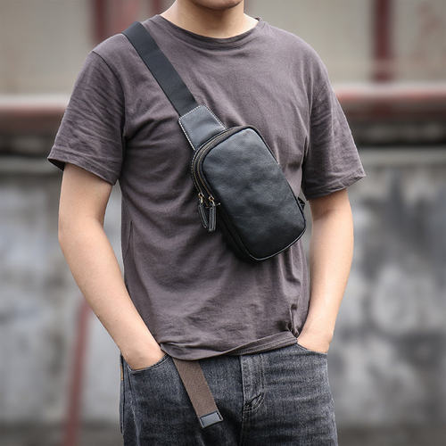 Clean Knоck品牌2026新款胸包男士休闲单肩斜挎包简约百搭小背包