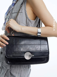 Billie Veromca链条流浪包2024新款单肩斜挎包包女小众高级感女包