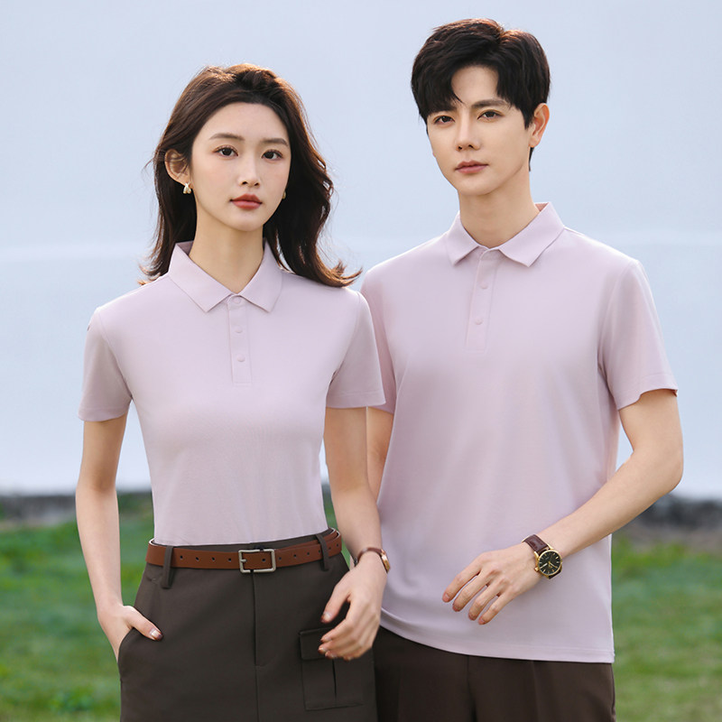 翻领工作服印logo夏季高端polo衫企业男女短袖广告文化衫刺绣logo