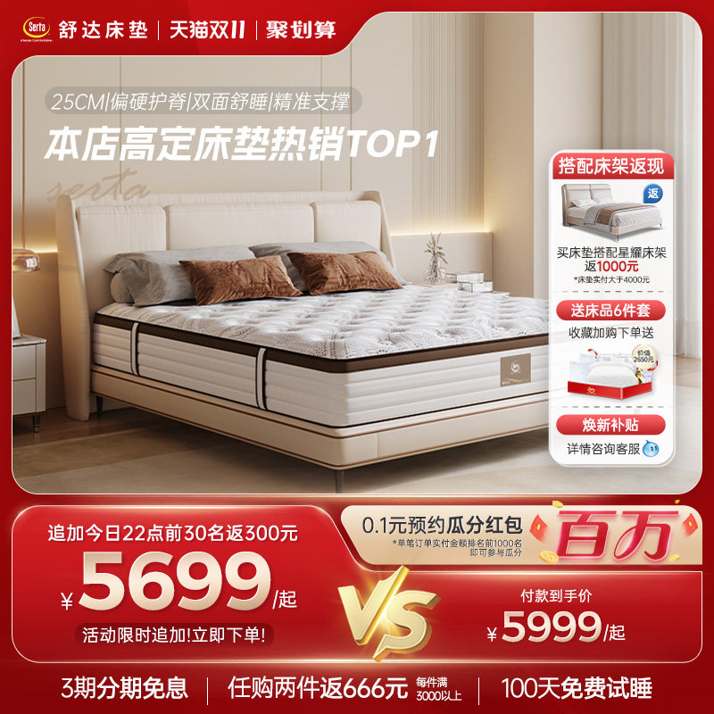 Serta/舒达 妙享 乳胶床垫软硬两面用席梦思家用床垫品牌核心推荐属于什么档次？