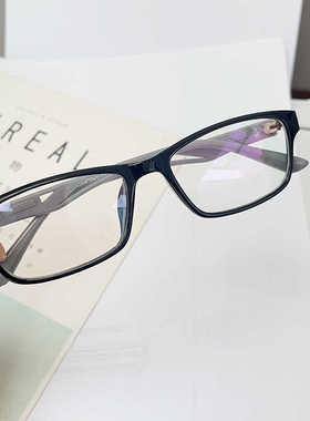 超轻复古眼镜框女小脸学生素颜可配近视度数黑色方框平光镜架显瘦