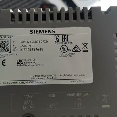 议价6AV2123-2DB03-0AX0 触摸屏 KTP400 Basic 工业人机界面维修