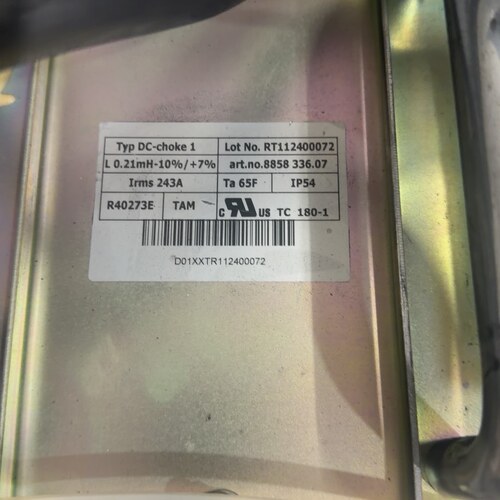 议价R40273E DC-choke 1 直流电抗器 0.21mH 243A IP54维修