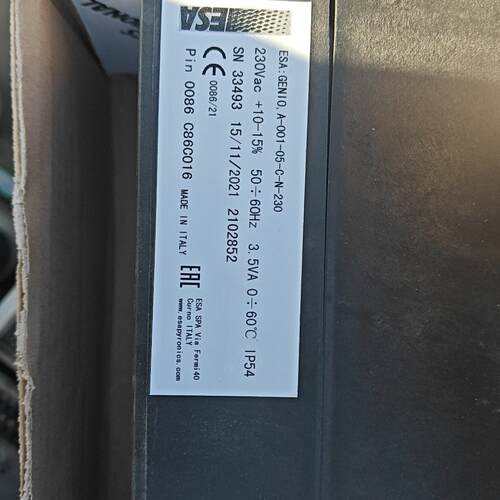 议价GENIO A-001-05-C-N-230 控制器 ESA IP54工控自动化配件维修