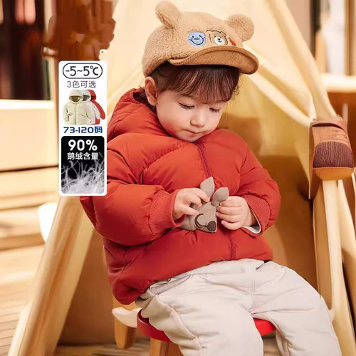 童装婴儿羽绒服女童加厚外套