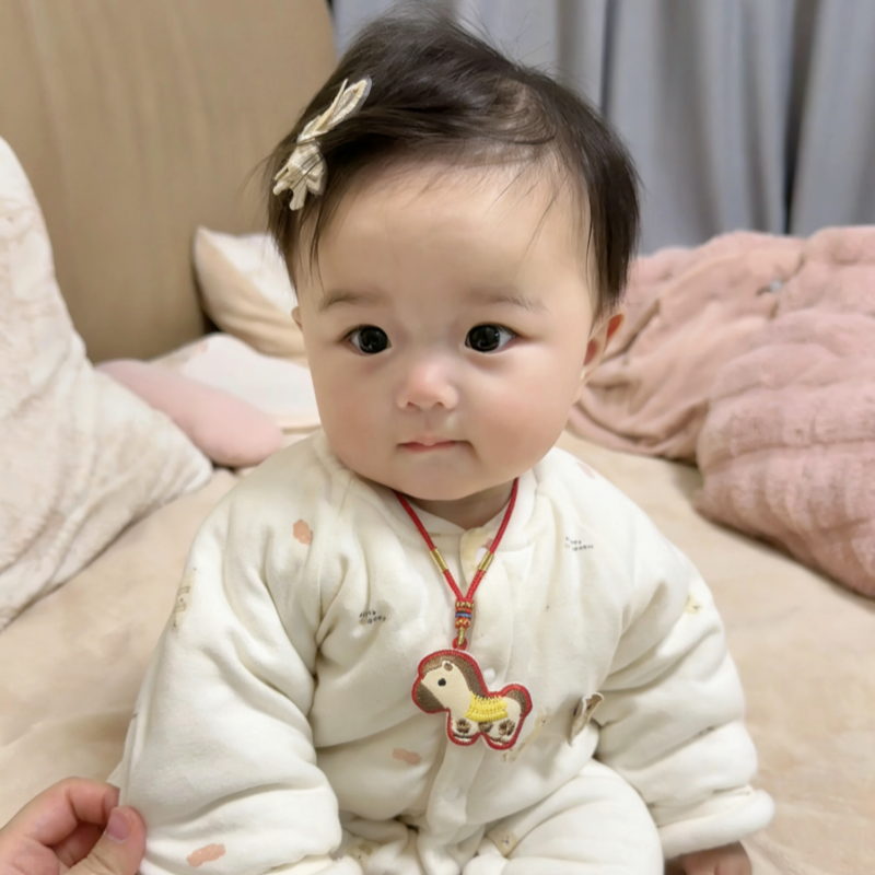 宝宝胎发纪念品自制胎毛挂件项链福袋收纳保存袋半成品朱砂包空袋