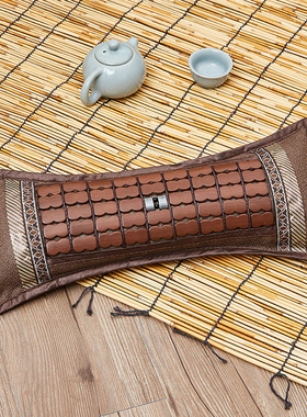 麻将颈椎枕头冰丝藤枕头护腰枕头高粱壳成人保健枕头夏天凉爽