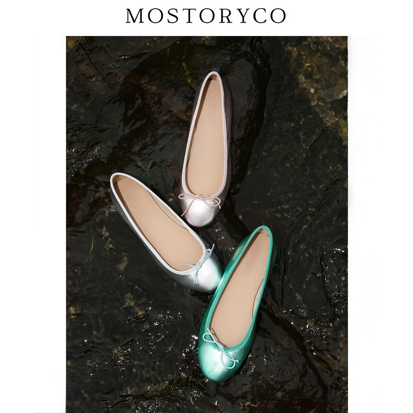 Mostoryco|钻石贴面羊皮经典法式平底鞋圆头蝴蝶结芭蕾舞鞋单鞋女,女鞋,时尚芭蕾鞋,淘宝优惠券,粉丝福利购,淘宝优惠卷