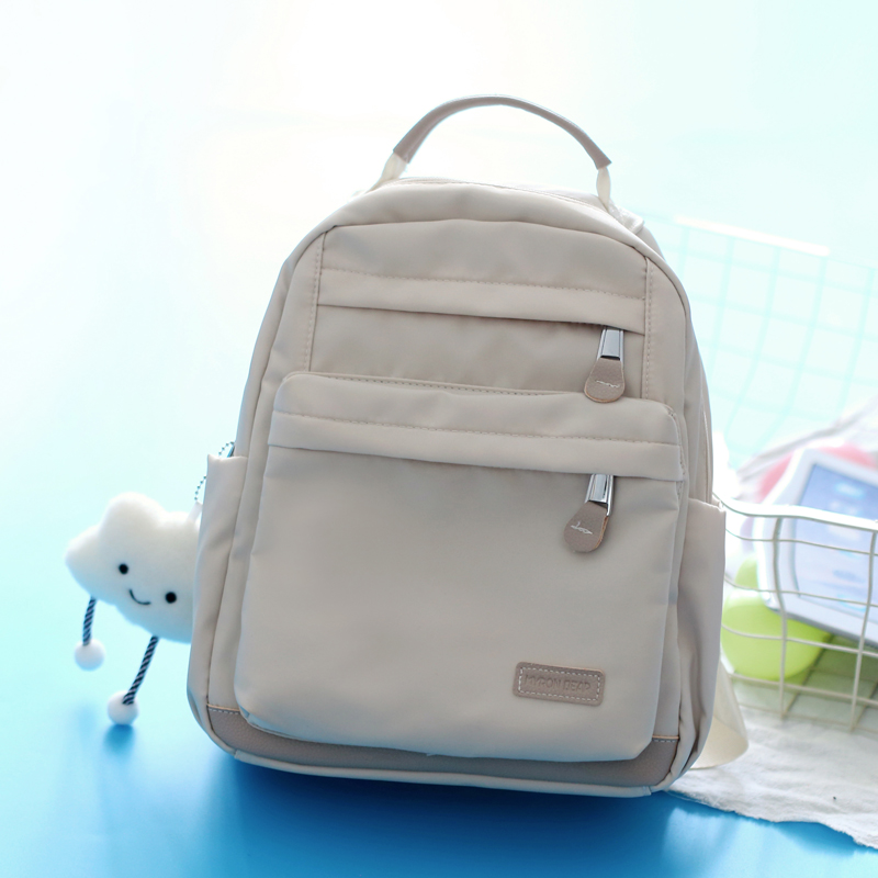 夏季小型双肩包旅游轻便防水小号小背包学生外出旅行小书包妈咪包