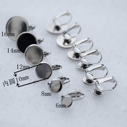 스테인레스 스틸 벨트 6-18MM 보석 귀 클립 피어싱 없음 100위안 무료 배송