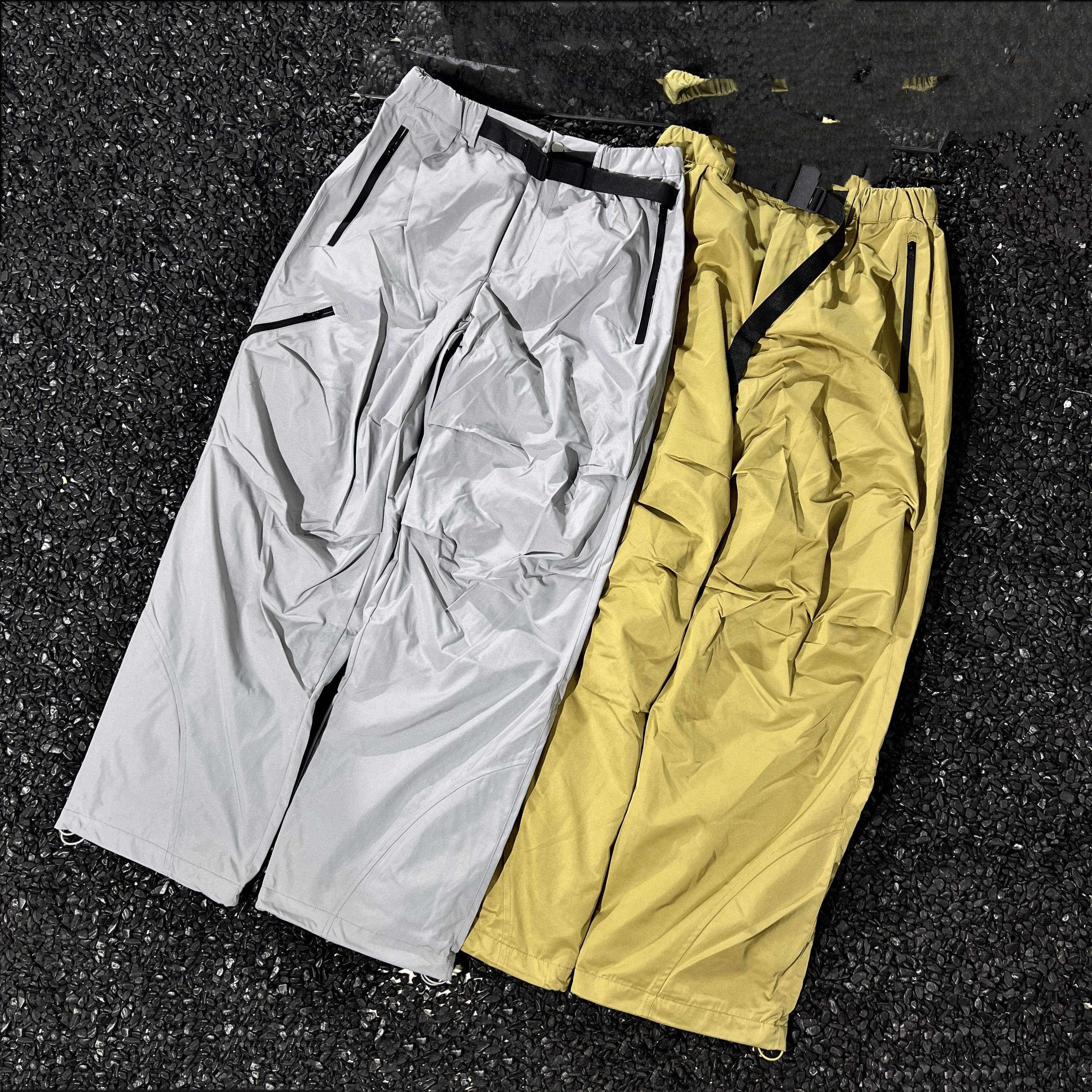 日单Fppev户外三防冲锋裤男女同款防水防风登山裤宽松休闲冲锋裤