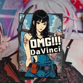 miner girl 金属徽章 DaVinci原创 仿珐琅徽章 胸针