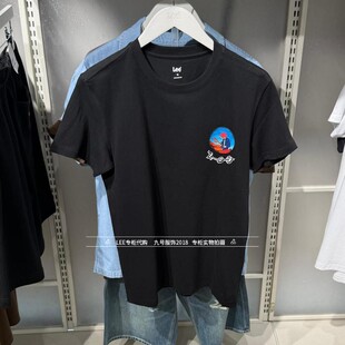 Lee正品2026款男士卡通字母印花潮短袖T恤LMT012025211000-K11000