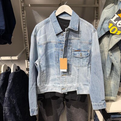 Lee翻领男士牛仔夹克外套