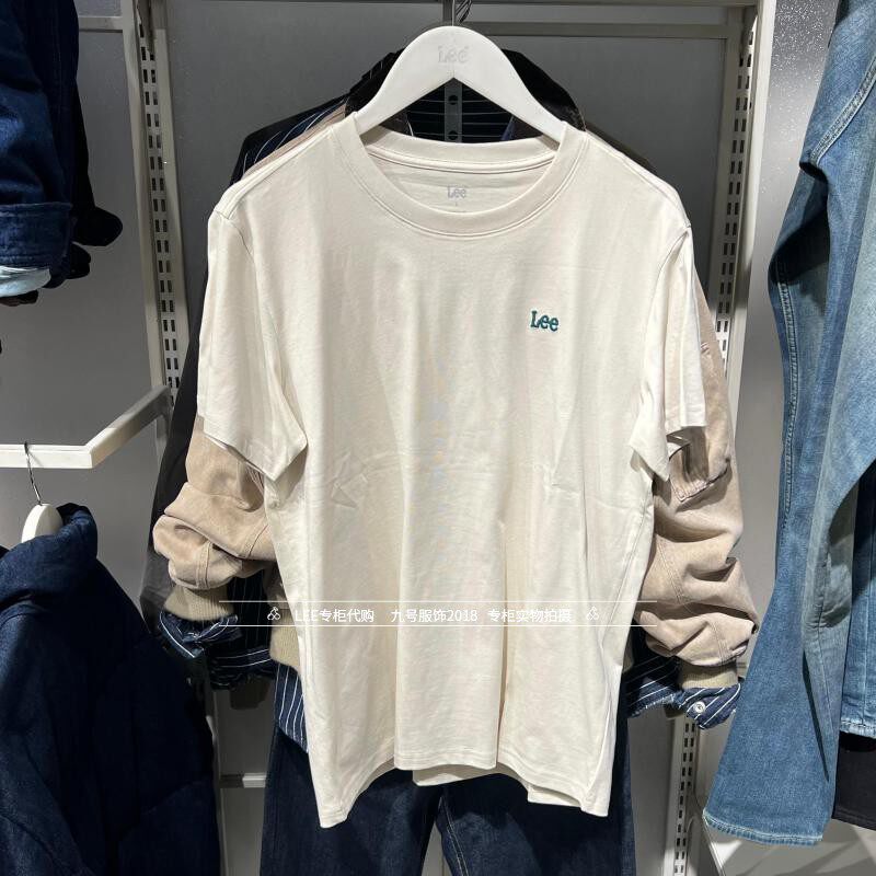 Lee正品2026春款男士LOGO绣标纯棉短袖T恤LMT012637211000-A09721