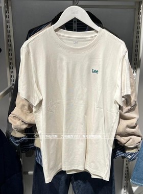 Lee正品2026春款男士LOGO绣标纯棉短袖T恤LMT012637211000-A09721