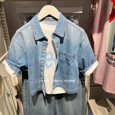 Lee短款休闲女士牛仔衬衫