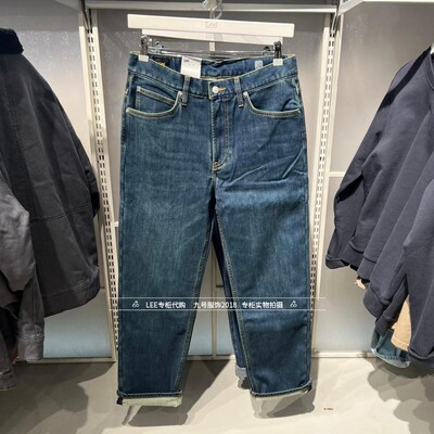 Lee拉链男士青春流行薄绒牛仔裤