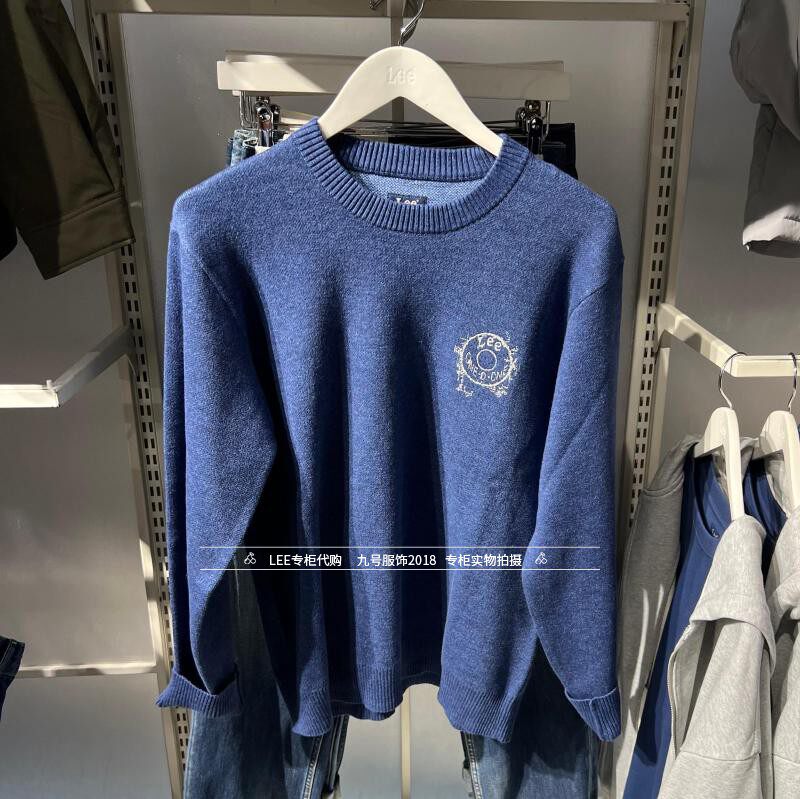 Lee正品 2025秋冬男士101+圆领棉长袖毛衣LMT011019209289-A09352