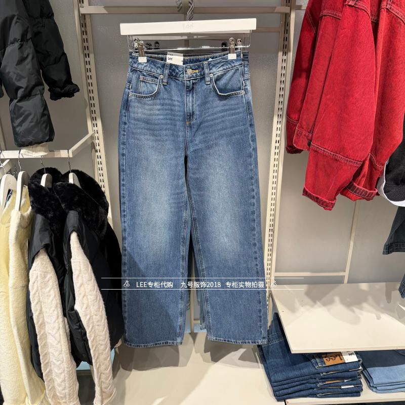 Lee正品 2026春款女士428宽松直筒牛仔裤LWB261428101291-A10595