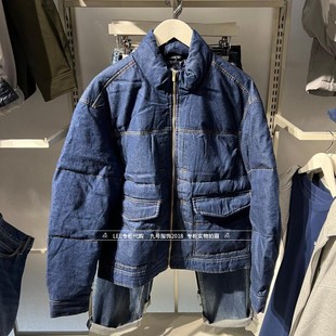 立领牛仔羽绒服LMT0110045GL00F 101 A09291 2025秋冬男士 Lee正品