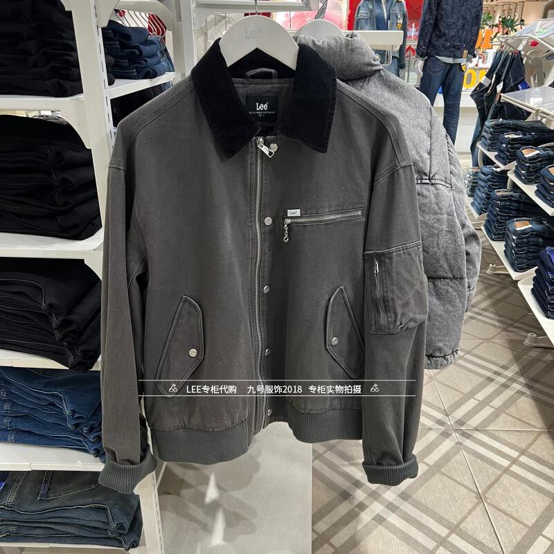 Lee正品 2026款男士拉链做旧休闲夹克外套LMT011840209190-A09728