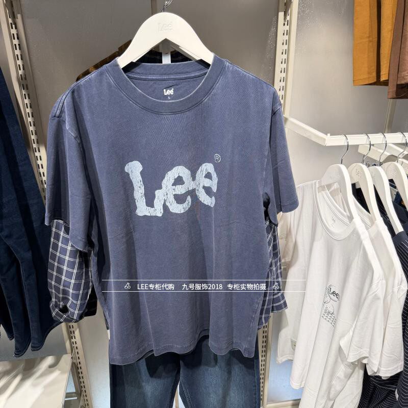 Lee正品2026新款男士logo做旧印花短袖T恤LMT012603211000-A09735